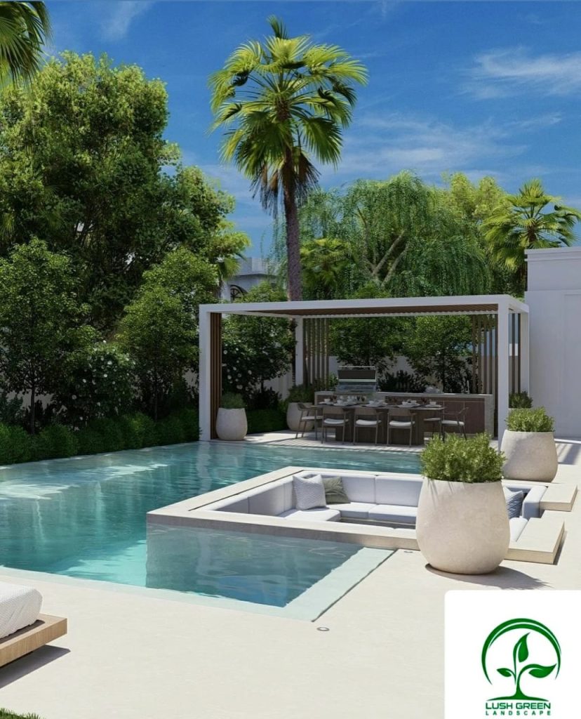 Garden pool & planting